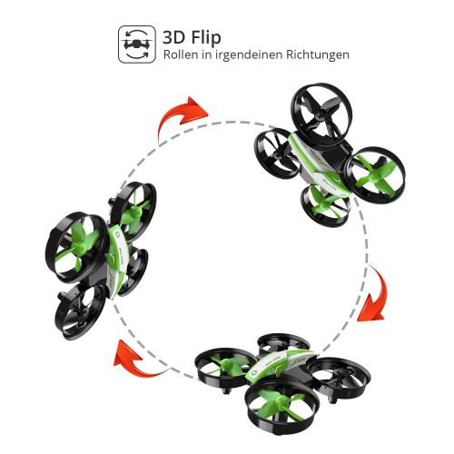  [아마존 핫딜]  [아마존핫딜]Holy Stone HS210 Mini Drohne fuer Kinder, Indoor Quadrocopter Helikopter Ferngesteuert mit 3 Akkus, Bis zu 21 Minuten Flugzeit, Anfangerfreundliche Funktionen, Ideal fuer Kinder Anfa