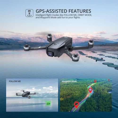  Holy Stone HS720E GPS Drone with 4K EIS UHD 130°FOV Camera for Adults Beginner, FPV Quadcopter with Brushless Motor, 2 Batteries 46 Min Flight Time, 5GHz Transmission, Smart Return