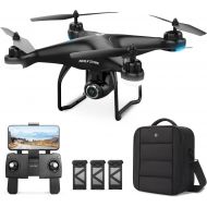 Holy Stone HS120D GPS Drone with Camera for Adults 2K UHD FPV, Quadcotper with Auto Return Home, Follow Me, Altitude Hold, Way-points Functions, Includes 3 Batteries and Carrying B