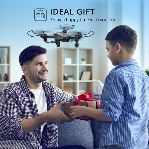  Holy Stone HS340 Mini FPV Drones with Camera for Kids 8-12 RC Quadcopter for Adults Beginners with One Key Take Off/ Landing, Gravity Sensor, Headless Mode, Waypoint Fly, Throw to