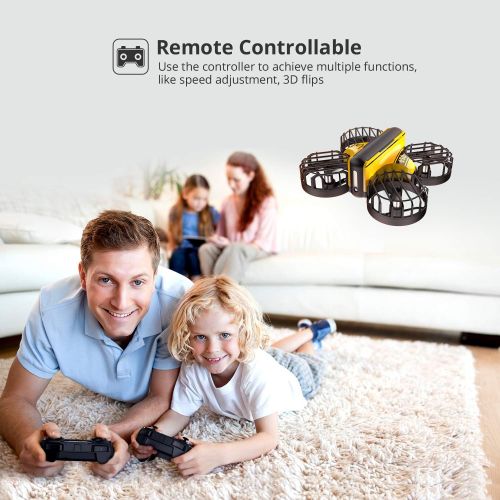  Holy Stone HS450 Mini Drone, Remote Control Nano Quadcopter for Kids, with 3 Batteries, Throw to Go, Flips, Circle Flying, Altitude Hold, Christmas Gifts and Toys