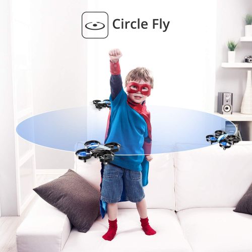  Holy Stone Mini Drone for Kids and Beginners RC Nano Quadcopter Indoor Small Helicopter Plane with Auto Hovering, 3D Flip, Headless Mode and 3 Batteries, Great Gift Toy for Boys an