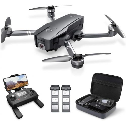  Holy Stone HS720 Foldable GPS Drone with 4K UHD Camera for Adults, Quadcopter with Brushless Motor, Auto Return Home, Follow Me, 52 Minutes Flight Time, Long Control Range, Include