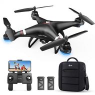 Holy Stone GPS Drone with 1080P HD Camera FPV Live Video for Adults and Kids, Quadcopter HS110G with Carrying Bag, 2 Batteries, Altitude Hold, Follow Me and Auto Return, Easy to Us