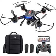 Holy Stone F181W 1080P FPV Drone with HD Camera for Adult Kid Beginner, RC Quadcopter with Carrying Case, Voice Control, Gesture Control, Wide-Angle Live Video, Altitude Hold, 2 Ba