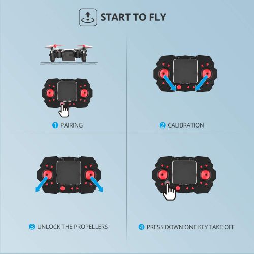  [아마존베스트]Holy Stone HS190 Foldable Mini Nano RC Drone for Kids Gift Portable Pocket Quadcopter with Altitude Hold 3D Flips and Headless Mode Easy to Fly for Beginners