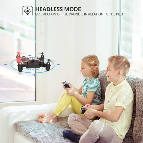  [아마존베스트]Holy Stone HS190 Foldable Mini Nano RC Drone for Kids Gift Portable Pocket Quadcopter with Altitude Hold 3D Flips and Headless Mode Easy to Fly for Beginners