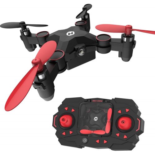  [아마존베스트]Holy Stone HS190 Foldable Mini Nano RC Drone for Kids Gift Portable Pocket Quadcopter with Altitude Hold 3D Flips and Headless Mode Easy to Fly for Beginners