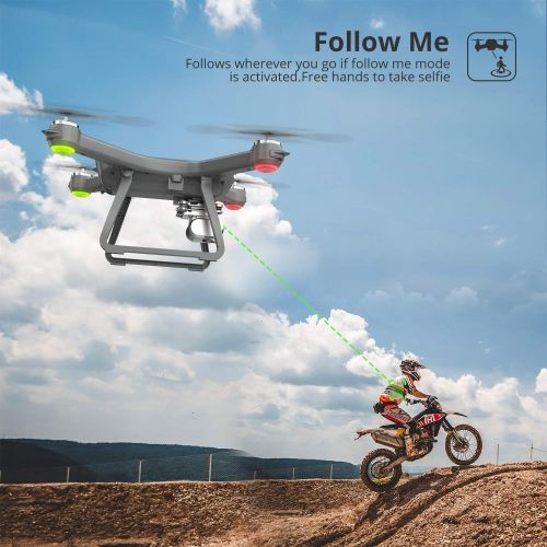  Holy Stone HS700 FPV Drone with 1080p HD Camera Live Video and GPS Return Home RC Quadcopter for Adults Beginners with Brushless Motor, Follow Me,5G WiFi Transmission,Compatible wi