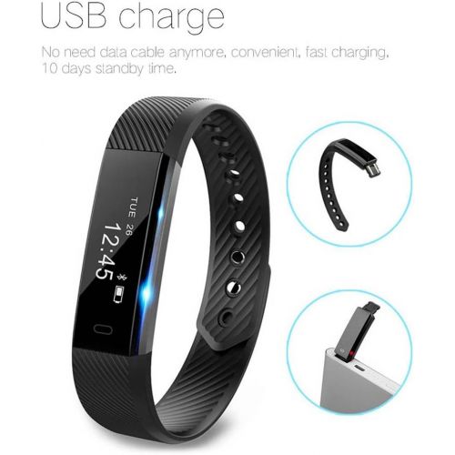  HolyHigh Fitness armband YG3 Activity Tracker Armband Schrittzhler Kabellose Bluetooth 4.0 Schritte Entfernung Sleep Kalorien ausgeschnittenem Touch Bildschirm Call Nachricht Remin
