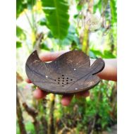 /Holycowchic Coconut Shell Leaf Soap Dish, Leaf Soap Dish, Soap Dish, Wooden Soap Dish, Narural Soap Dish, Wooden Soap Holder, Soap Holder, Soap