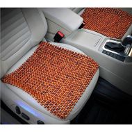 HomDSim Wood Beaded Auto Car Seat Cover,Natural Rosewood Wooden Bead Cool Refreshing Back Massaging Comfort Cushion Mat,Premium Quality Universal for Car Truck on Summer (Square ma