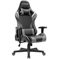 Homall T-OCRC83DB4 Gaming Chair High Back Computer Office Racing Style Color Contrast Design PU Leather Bucket Seat Grey