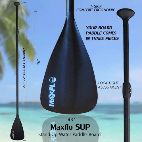  Homarden Inflatable Stand Up Paddle Board 10’6” Long & 6” Thick with Premium SUP Accessories & Carry Bag | EXTRA Wide Stance, Bottom Fin for Paddling, Surf Control, Non-Slip Deck | Youth &
