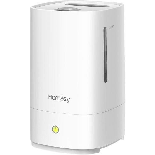  [아마존베스트]Homasy 4.5L Cool Mist Humidifiers with Essential Oil Nozzle, Ultrasonic Humidifier for Large Bedroom, Fresh Air Humidifier for Baby, Ultra Quiet, Auto Shut Off, Top-Refill Design,