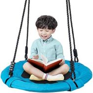 [아마존베스트]Homde Upgrade Version Flying Saucer Swing Anti-Fade Tree Swing Set Outdoor Indoor Swings with Adjustable Straps for Kids, Adults and Teens (24 Inch Upgrade Version)