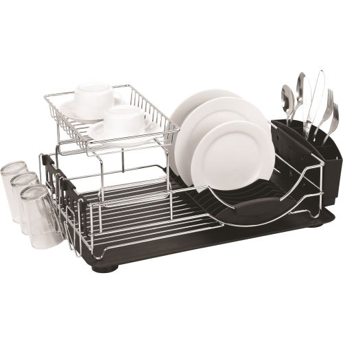  Home Basics Deluxe 2-tier Dish Rack Drainer