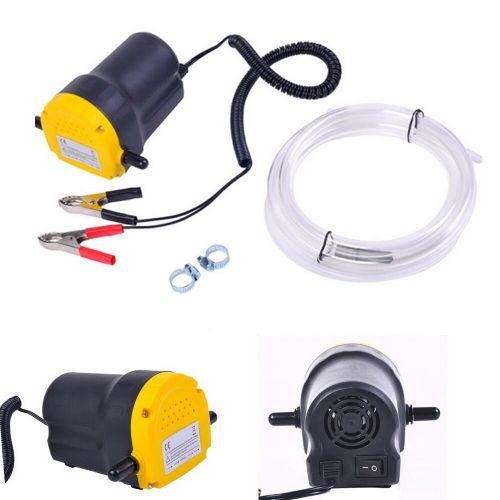  Home Use Mini Type Electric Oil Liquid Transfer Pump Black and Yellow