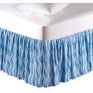 C&F Home Reef Paradise Bed Skirt, Twin, Blue