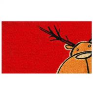 Home & More 120971729 Christmas Moose Doormat, 17 x 29 x 0.60, Multicolor