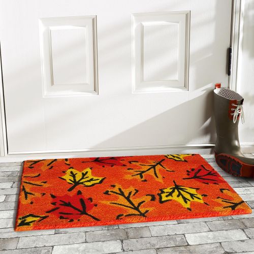  Home & More 120961729 Fall Leaves Doormat, 17 x 29 x 0.60, Multicolor