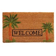 Home & More 120521729 Palm Welcome Doormat, 17 x 29 x 0.60, Multicolor