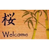 Home & More 120441729 Asian Welcome Doormat, 17 x 29 x 0.60, Multicolor