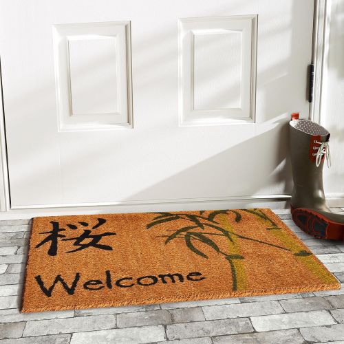  Home & More 120441729 Asian Welcome Doormat, 17 x 29 x 0.60, Multicolor