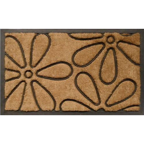  Home & More 10016 Flowers Coir and Rubber Heavy-duty 18 X 30 Doormat