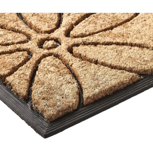  Home & More 10016 Flowers Coir and Rubber Heavy-duty 18 X 30 Doormat