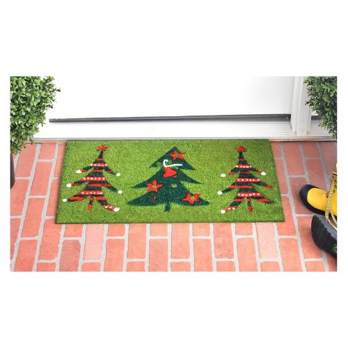  Home & More 120981729 Christmas Trio Doormat, 17 x 29 x 0.60, Multicolor