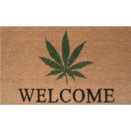 Home & More 120511729 Cannabis Welcome Doormat, 17 x 29 x 0.60, Multicolor