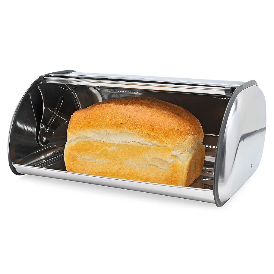  Home Basics Stainless Steel Bread Box