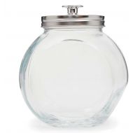 Home Basics Glass Cookie Candy Jar Container with Fresh Sealed Lid  Kitchen Home Decor Storage (Medium)