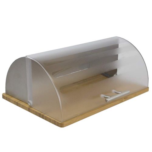  Home Basics Bread Box, Acrylic/Wood