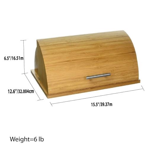  Home Basics HOME BASICS Bamboo Bread Box