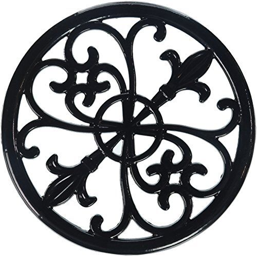  Home Basics Cast Iron Fleur De Lis Trivet