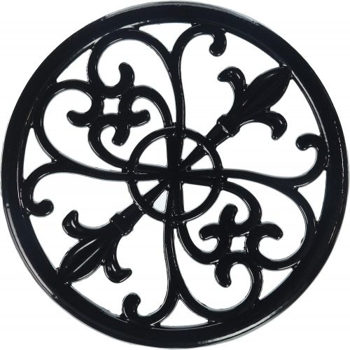  Home Basics Cast Iron Fleur De Lis Trivet