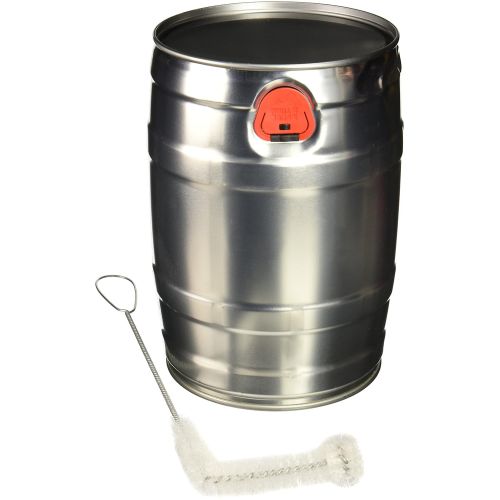  Home Brew Ohio Mini Keg with Cleaning Brush, 5 L
