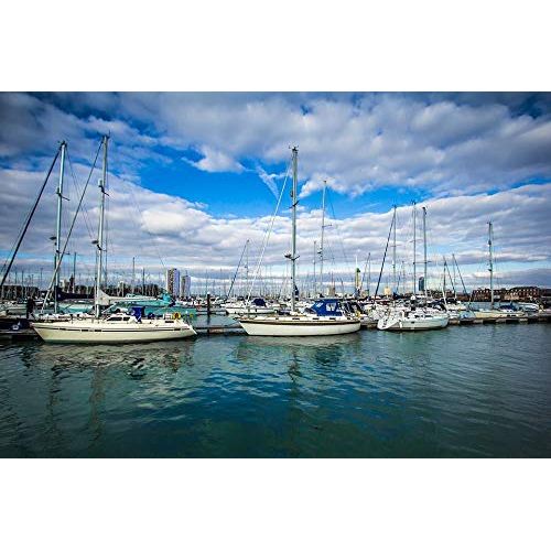  Home Comforts Gosport Yacht Port Ships-20 Inch By 30 Inch Laminated Poster With Bright Colors And Vivid Imagery-Fits Perfectly In Many Attractive Frames