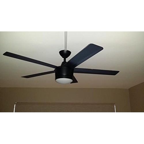  Home Decorators Collection Merwry LED 52 Indoor Ceiling Fan (Black)