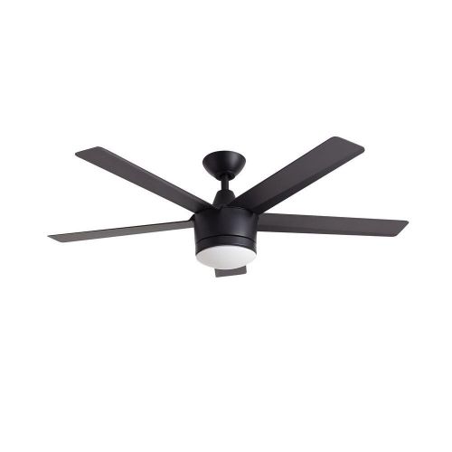  Home Decorators Collection Merwry LED 52 Indoor Ceiling Fan (Black)