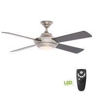 Home Decorators Moonlight II LED 52 in Brushed Nickel Ceiling Fan 1000054849 New
