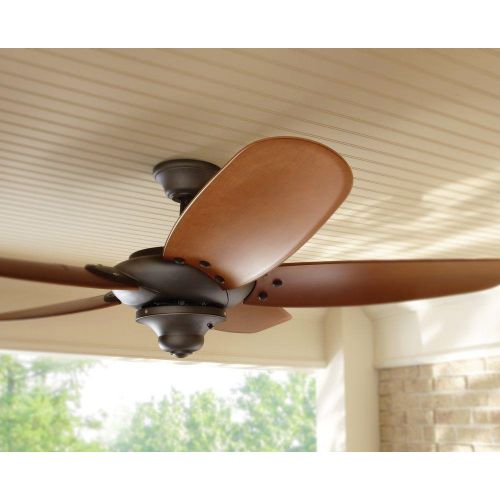  Home Decorators Collection 26660 Altura 60 in. IndoorOutdoor Oil-Rubbed Bronze Ceiling Fan with Wall Control