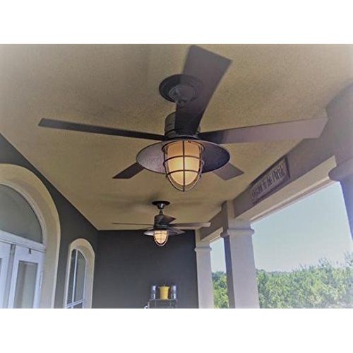  Home Decorators Collection Grayton 54 in. IndoorOutdoor Galvanized Ceiling Fan