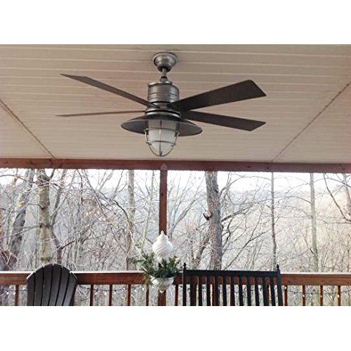  Home Decorators Collection Grayton 54 in. IndoorOutdoor Galvanized Ceiling Fan