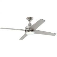 Home Decorators Collection Mercer 52 in. LED Indoor Brushed Nickel Ceiling Fan