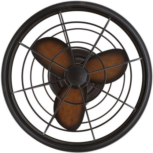  Home Decorators Collection Bentley II 18 Inch Indoor and Outdoor Tarnished Bronze Oscillating Ceiling Fan with Wall Control