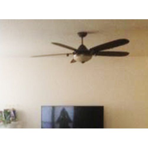 Home Decorators Collection Amaretto 70 in. LED French Beige Ceiling Fan