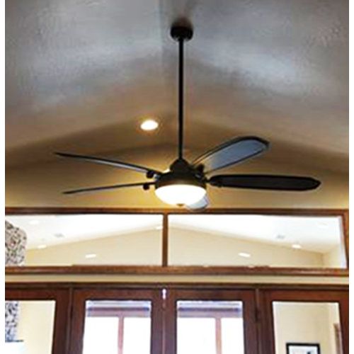  Home Decorators Collection Amaretto 70 in. LED French Beige Ceiling Fan